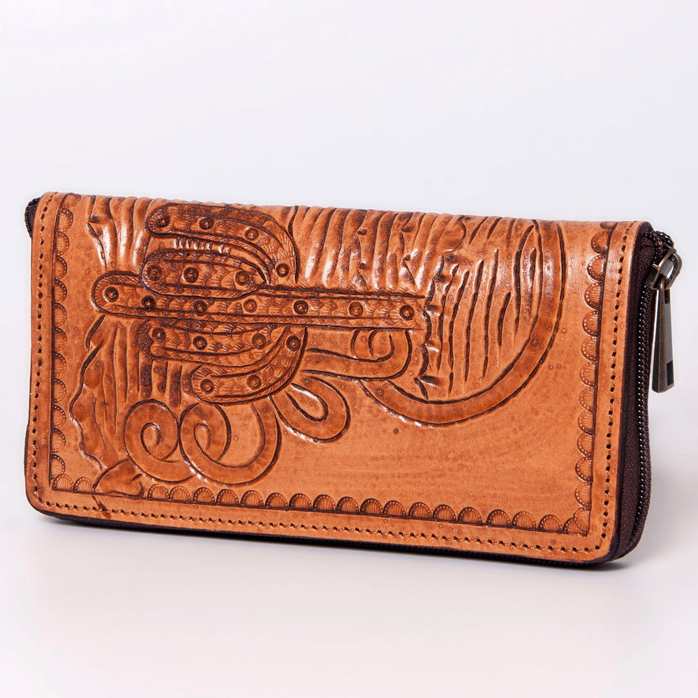 American Darling ADBGZ286 Wallet Hand Tooled Genuine Leather Women Bag Western Handbag Purse