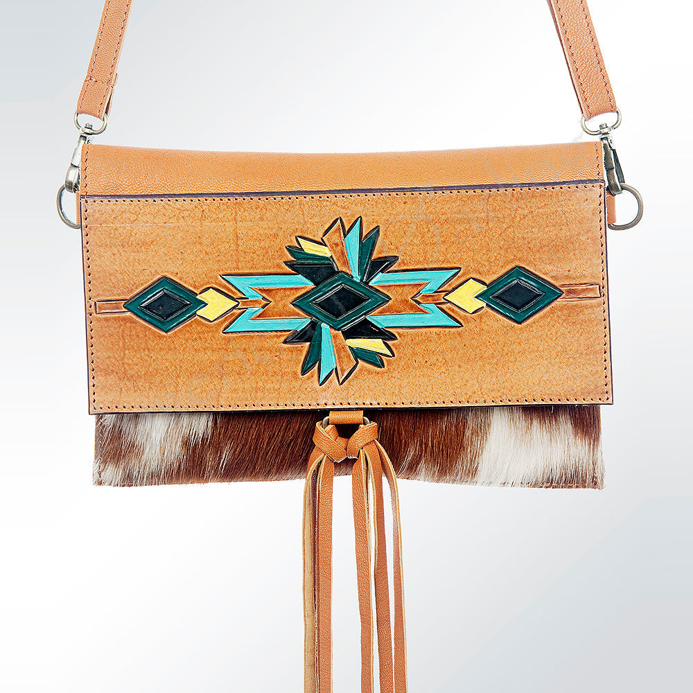 American Darling ADBGZ288 Wallet Hair-On Genuine Leather Women Bag Western Handbag Purse