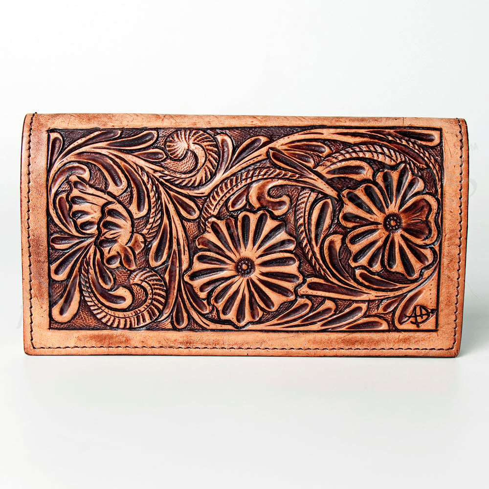 American Darling ADBGZ291 Wallet Hand Tooled Genuine Leather Women Bag Western Handbag Purse
