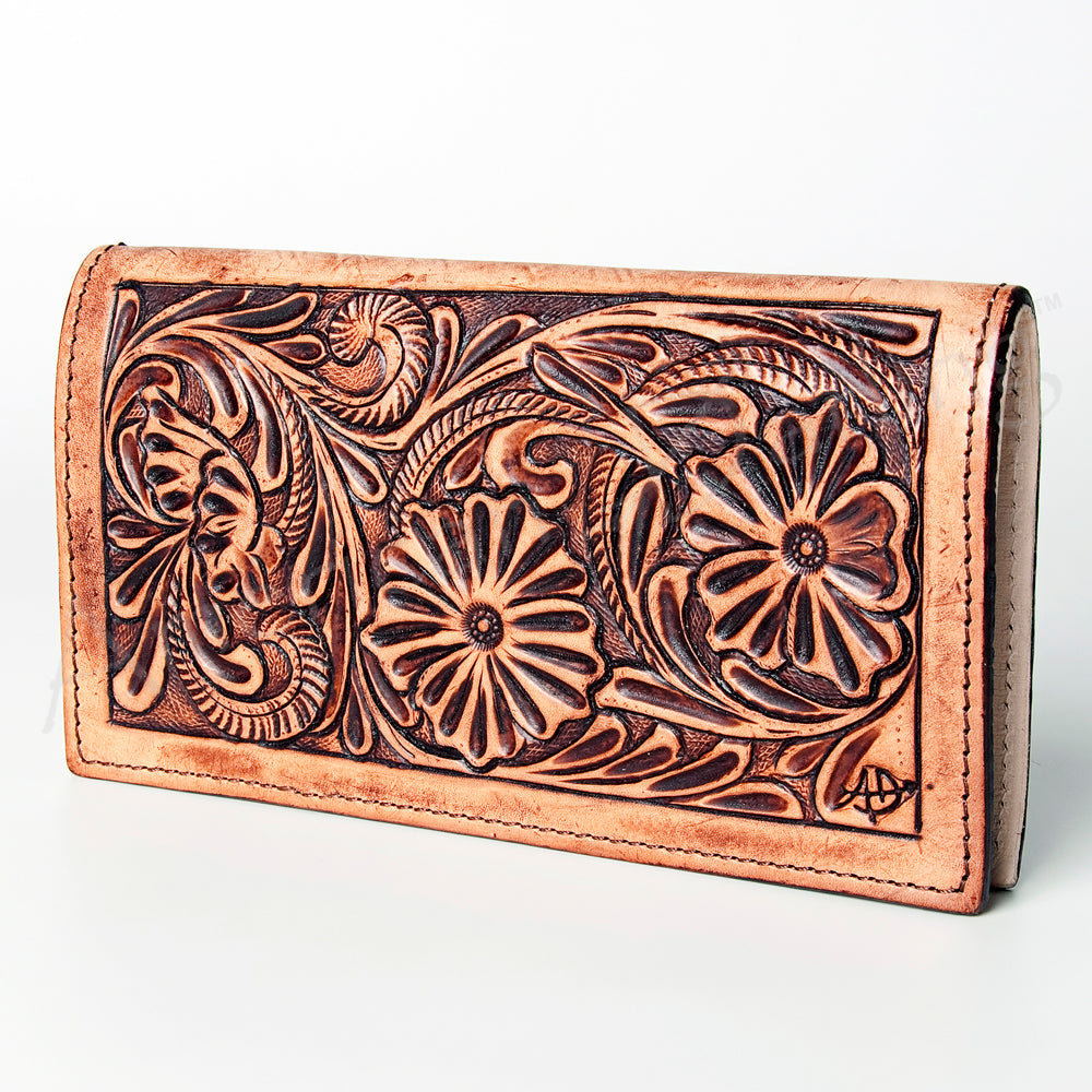 American Darling ADBGZ291 Wallet Hand Tooled Genuine Leather Women Bag Western Handbag Purse