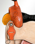 Comfytack Western Horse Ranch Roping Cowboy  Saddle American Leather Tack Set Tan