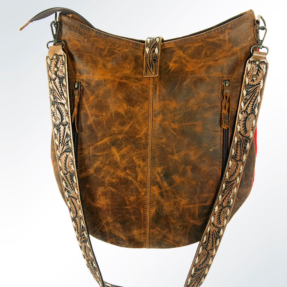 American Darling ADBG580 Tote Saddle Blanket Genuine Leather Women Bag Western Handbag Purse