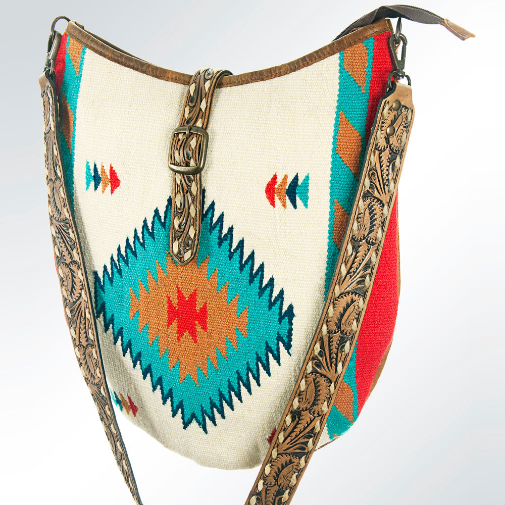 American Darling ADBG580 Tote Saddle Blanket Genuine Leather Women Bag Western Handbag Purse