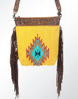 American Darling Signature Crossbody Hand Tooled Saddle Blanket Genuine Leather Women Bag Western Handbag Purse
