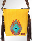 American Darling Signature Crossbody Hand Tooled Saddle Blanket Genuine Leather Women Bag Western Handbag Purse