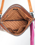 American Darling Clutch Hand Tooled Hair on Genuine Leather Western Women Bag Handbag Purse | Purses for Cute