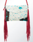 American Darling ADBGS178A Envelope Hair On Genuine Leather Women Bag Western Handbag Purse