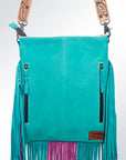 American Darling ADBGS192D Messenger Hair On Genuine Leather Women Bag Western Handbag Purse