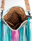American Darling ADBGS192D Messenger Hair On Genuine Leather Women Bag Western Handbag Purse