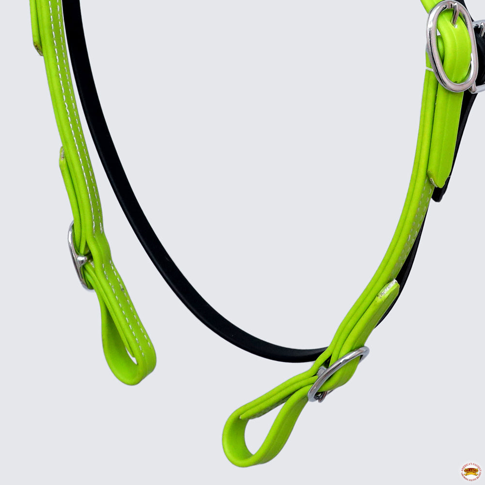 HILASON Western Horse Biothane Leather Headstall &amp; Breast Collar Set