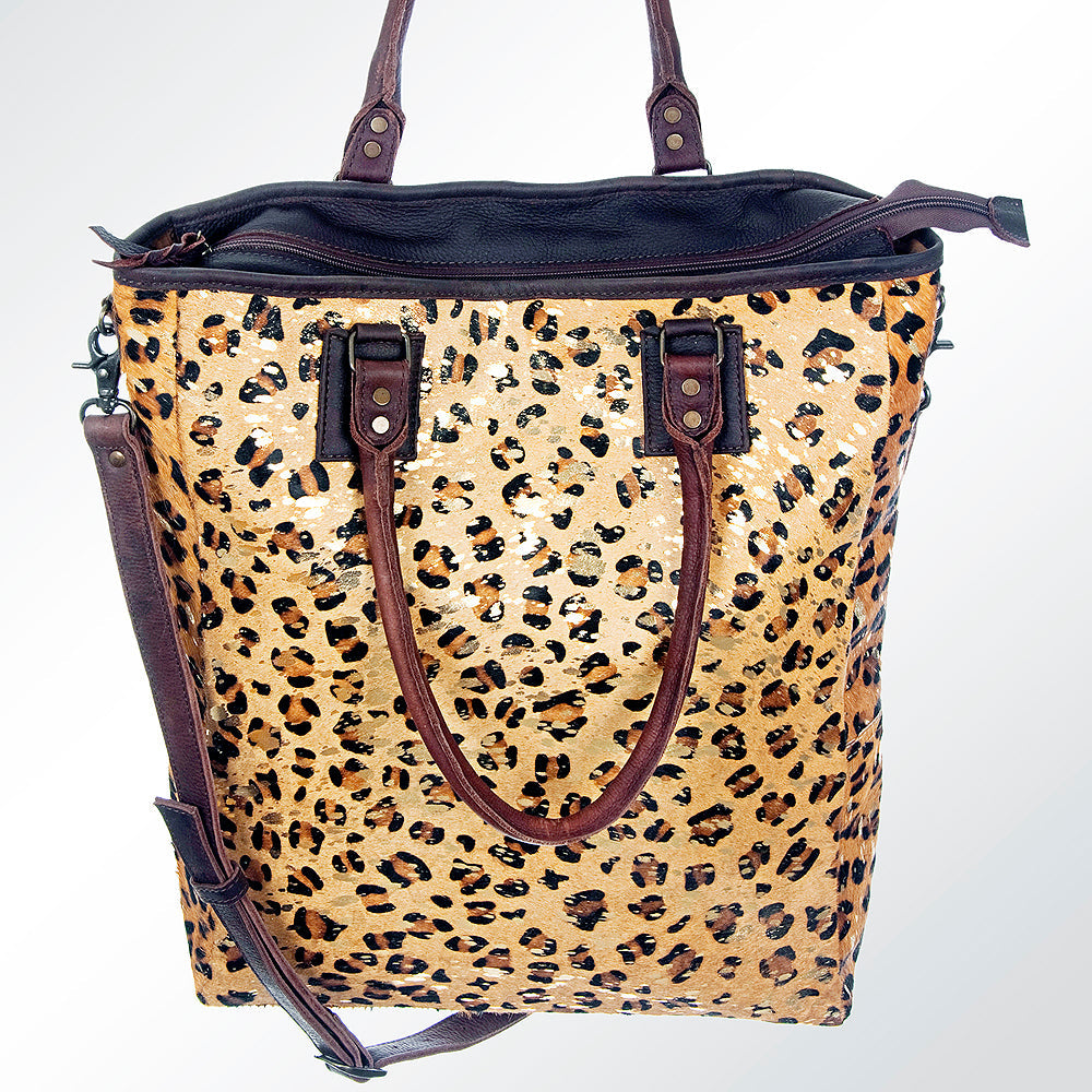 American Darling ADBG592 Tote Hair-On Genuine Leather Women Bag Western Handbag Purse