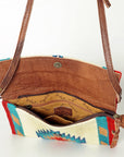 American Darling ADBG594 Crossbody Saddle Blanket Genuine Leather Women Bag Western Handbag Purse