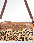 American Darling Small Crossbody Hand Tooled Hair On Genuine Leather Women Bag Western Handbag Purse