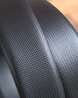 Black Texture Leather Dress Belt 100% Pure Italian Cow Genuine Formal