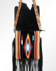 American Darling ADBGZ300 Messenger Saddle Blanket Genuine Leather Women Bag Western Handbag Purse