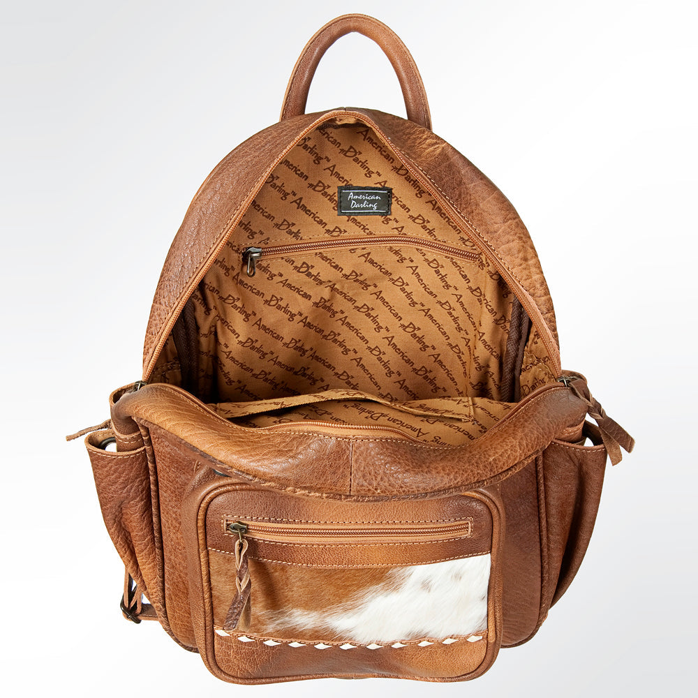ADBG600 American Darling Hand Tooled Hair On Genuine Leather Women Bag Western Handbag Purse