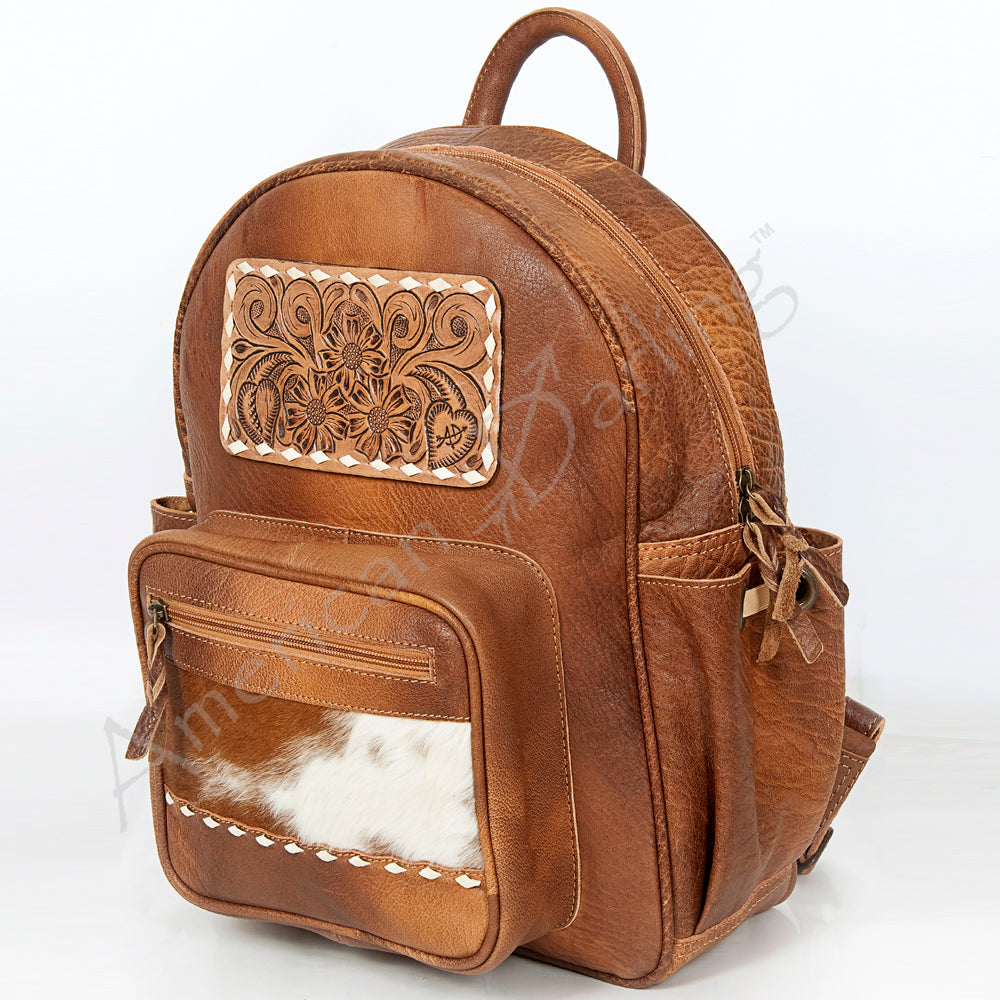 ADBG600 American Darling Hand Tooled Hair On Genuine Leather Women Bag Western Handbag Purse