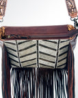 American Darling ADBG602 Messenger Genuine Leather Women Bag Western Handbag Purse