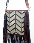 American Darling ADBG602 Messenger Genuine Leather Women Bag Western Handbag Purse