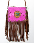 American Darling ADBG603 Small Crossbody Hair-On Genuine Leather Women Bag Western Handbag Purse
