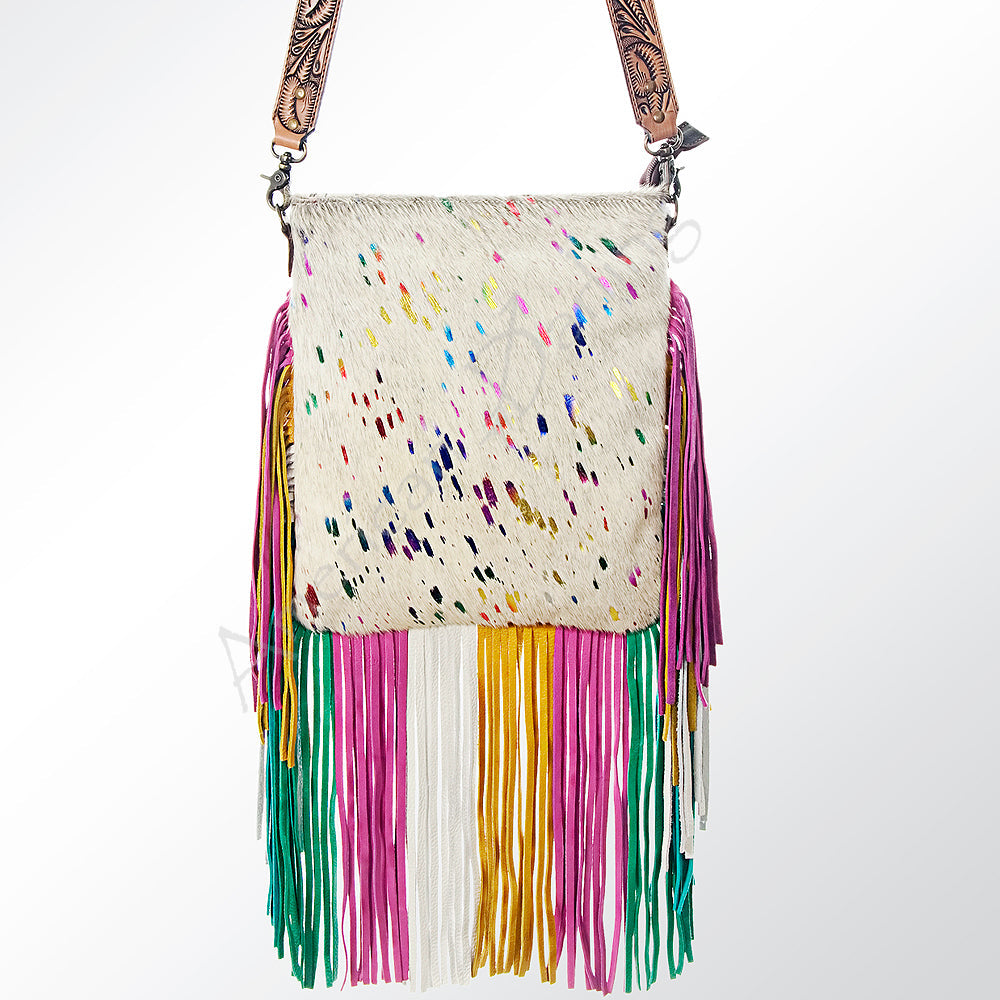 American Darling ADBG606 Messenger Hair-On Genuine Leather Women Bag Western Handbag Purse