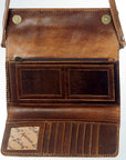 American Darling ADBG609 Wallet Hand Tooled Genuine Leather Women Bag Western Handbag Purse