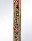 American Darling ADSTF138 Hand Tooled Genuine Leather Crossbody Handle Strap For Bags
