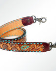 American Darling ADSTF147 Hand Tooled Genuine Leather Crossbody Handle Strap For Bags