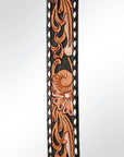 American Darling ADSTF150 Hand Tooled Genuine Leather Crossbody Handle Strap For Bags