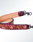 American Darling ADSTF158 Hand Tooled Genuine Leather Crossbody Handle Strap For Bags