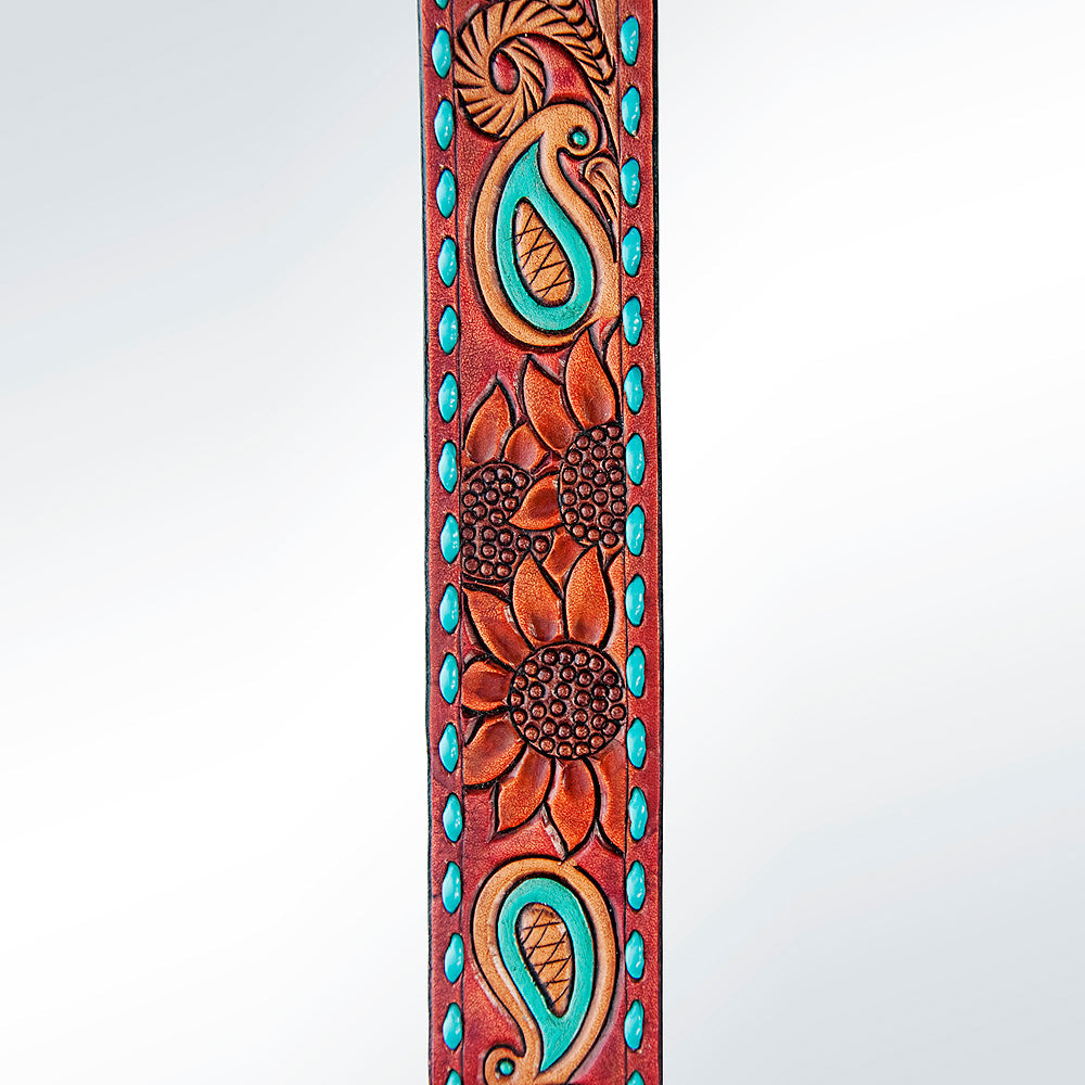American Darling ADSTF159 Hand Tooled Genuine Leather Crossbody Handle Strap For Bags