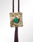 American Darling ADJW101C Braided Genuine Leather Jewelry Necklace with Concho