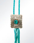 American Darling ADJW101D Braided Genuine Leather Jewelry Necklace with Concho