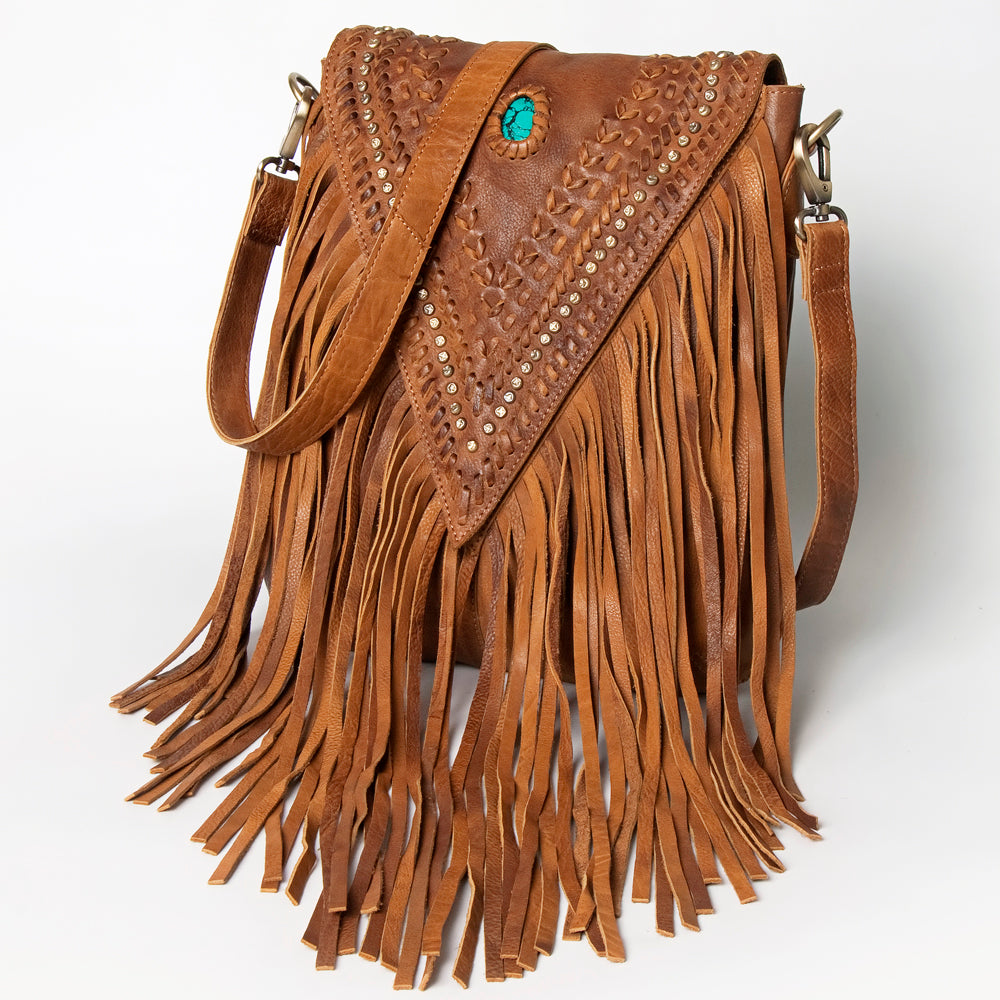 American Darling Messenger Full Grain Genuine Leather Western Women Bag Handbag Purse | Cute