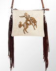 American Darling Small Crossbody Saddle Blanket Genuine Leather women bag western handbag purse