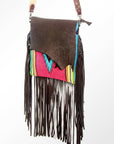 American Darling ADBGZ301 Messenger Saddle Blanket Genuine Leather Women Bag Western Handbag Purse