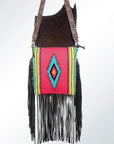 American Darling ADBGZ301 Messenger Saddle Blanket Genuine Leather Women Bag Western Handbag Purse