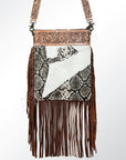 American Darling ADBG649 Large Crossbody Hair-On Genuine Leather Women Bag Western Handbag Purse