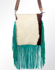American Darling ADBG729 Large Crossbody Hair-On Genuine Leather Women Bag Western Handbag Purse