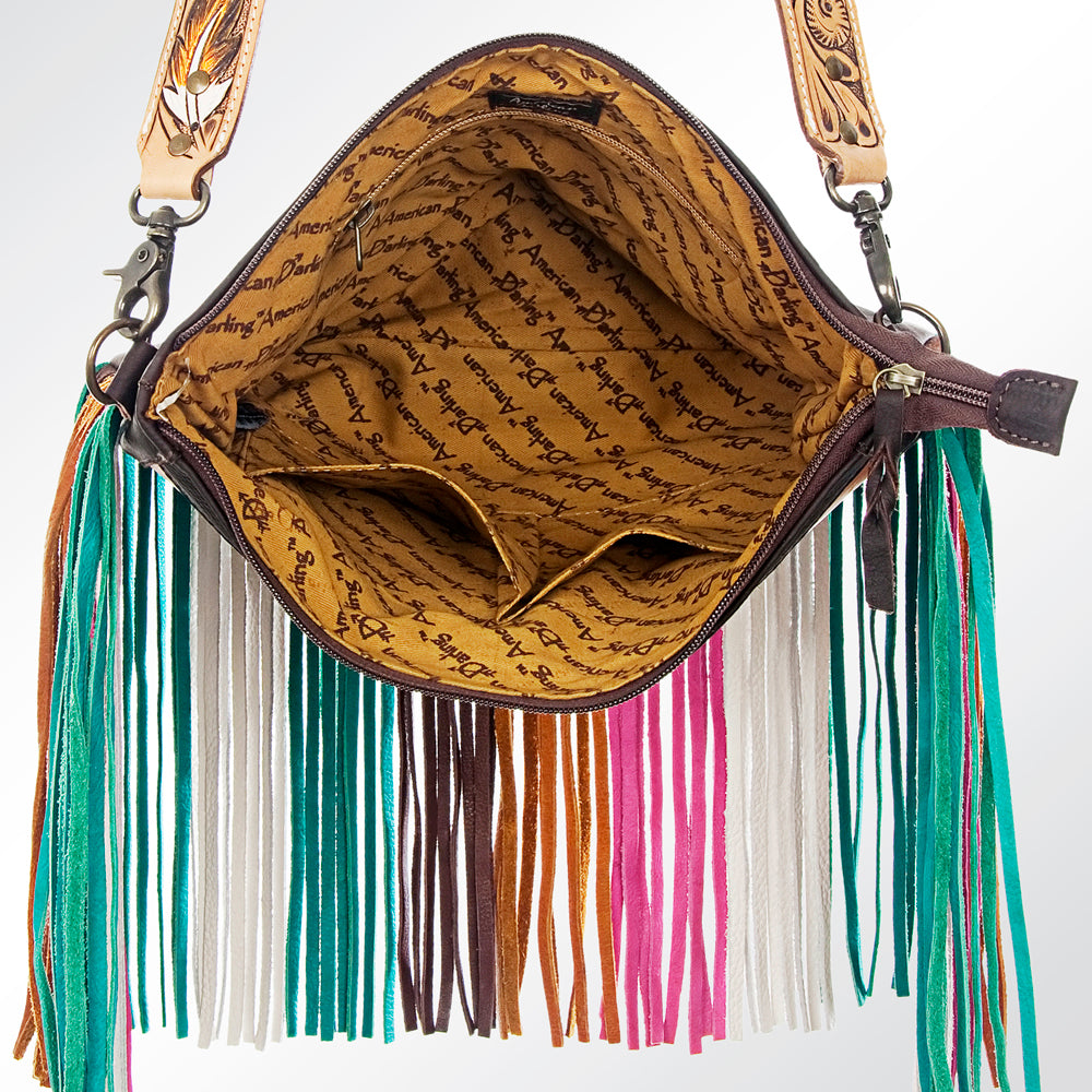 American Darling ADBG692 Crossbody Genuine Leather Women Bag Western Handbag Purse