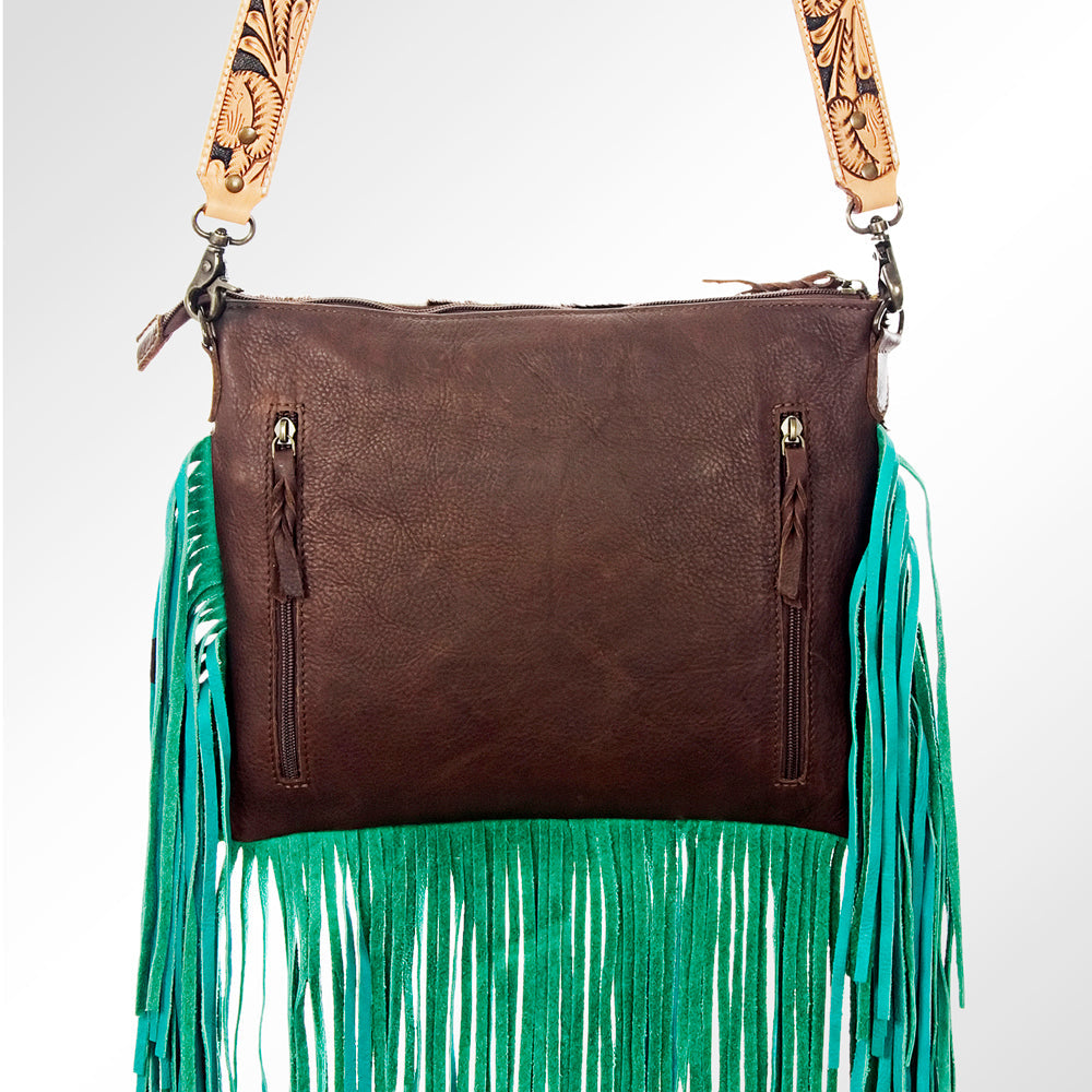 American Darling ADBG657 Crossbody Hair-On Genuine Leather Women Bag Western Handbag Purse