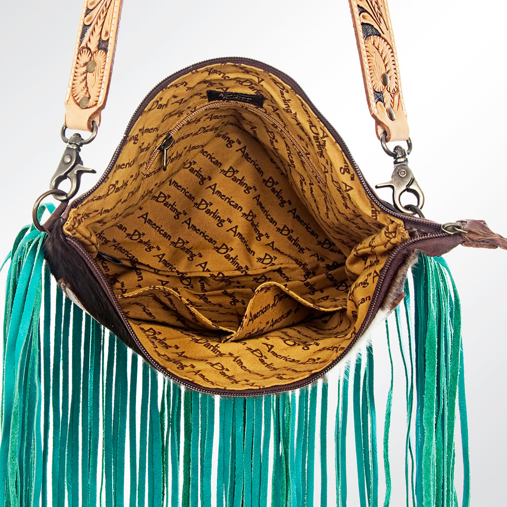 American Darling ADBG657 Crossbody Hair-On Genuine Leather Women Bag Western Handbag Purse
