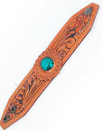 American Darling Bracelet Hand Tooled Carved Genuine Leather Women | Handmade Western Rustic