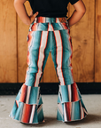 TEAL SERAPE RUFFLE BELLS