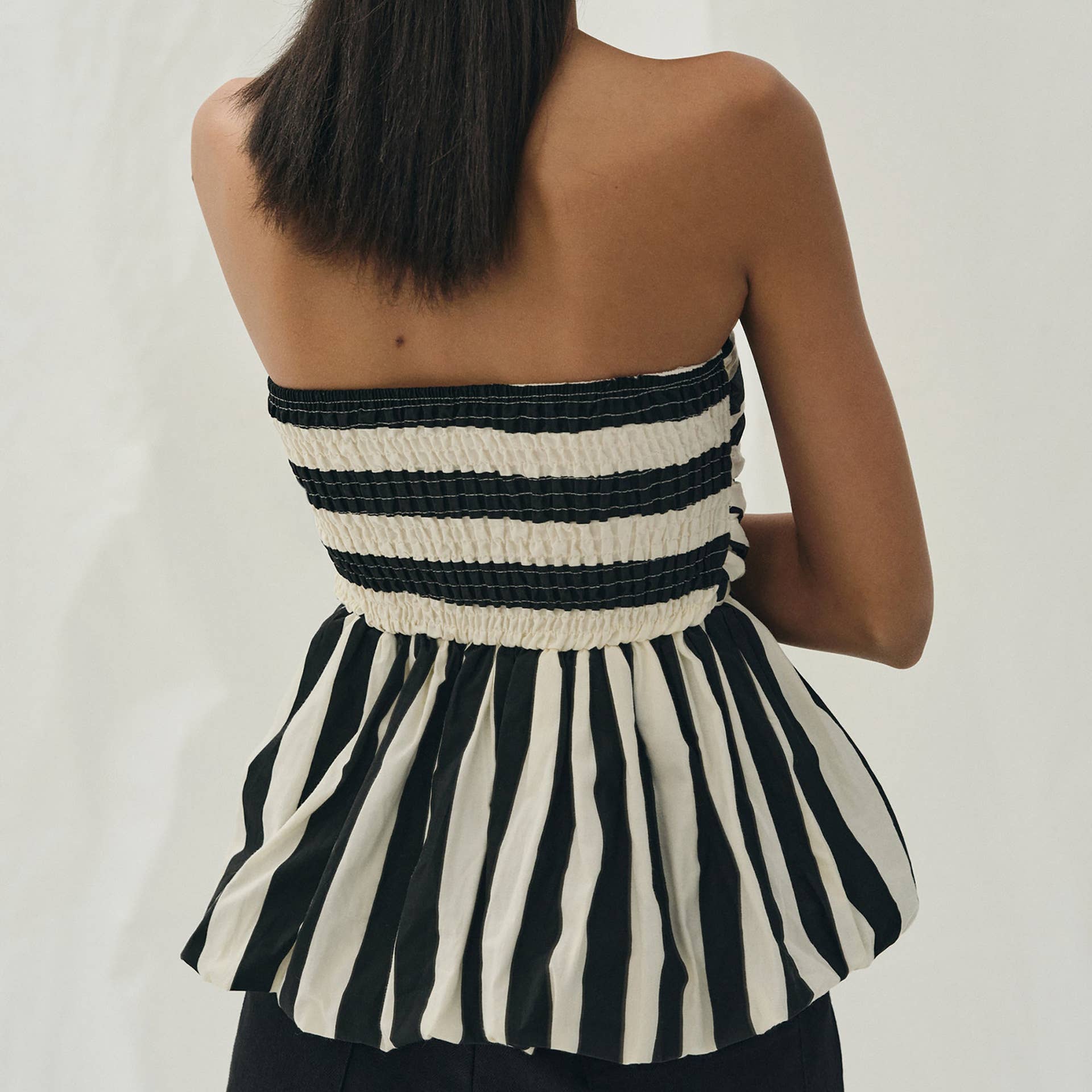 Stripe Bubble Tube Top