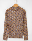 Game Day Sheer Mesh Long Sleeve Top