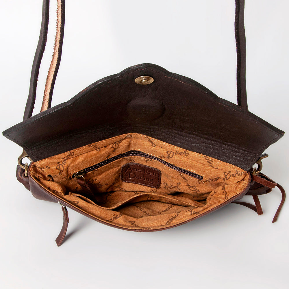 American Darling ADBGA138 Wallet Hand Tooled Genuine Leather Women Bag Western Handbag Purse