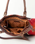 American Darling Tote Hand Tooled Saddle Blanket Genuine Leather Women Bag Western Handbag Purse