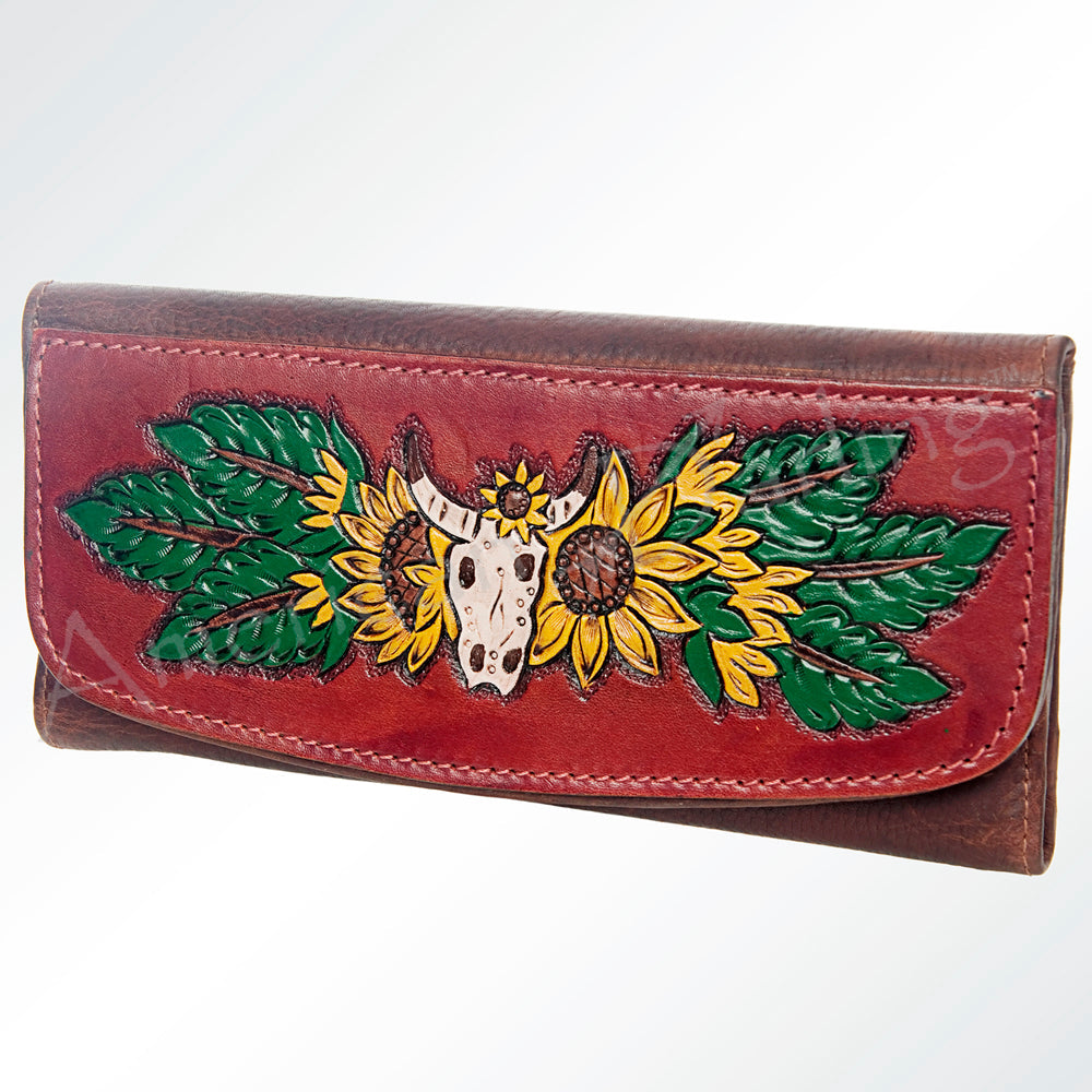Hand Tooled Hand Painted Genuine Leather women bag western handbag purse