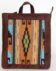 American Darling Saddle Blanket Genuine Leather Women Bag Western Handbag Purse